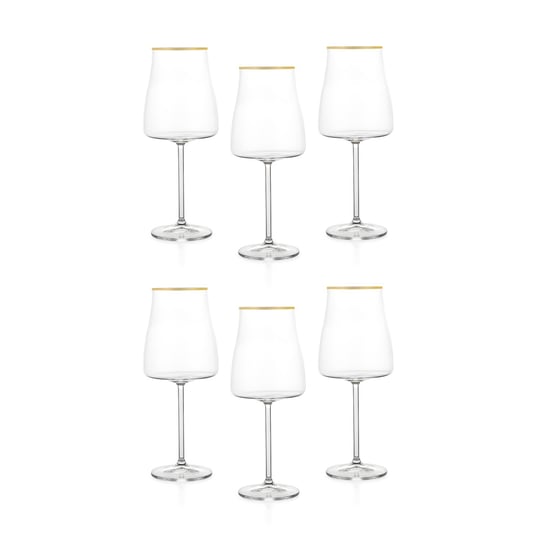 Schafer Alex Ayaklı Kadeh 400 ML 6 Parça-Altın
