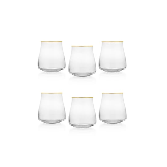 Schafer Alex Su Bardağı 350 ML 6 Parça-Altın
