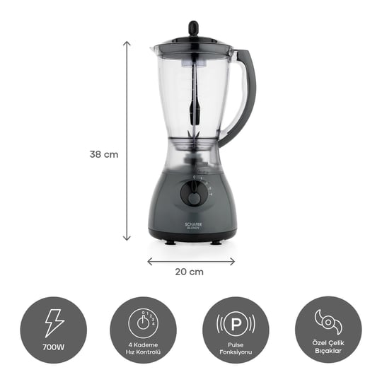 Schafer Blendy Sürahi Blender-Antrasit02