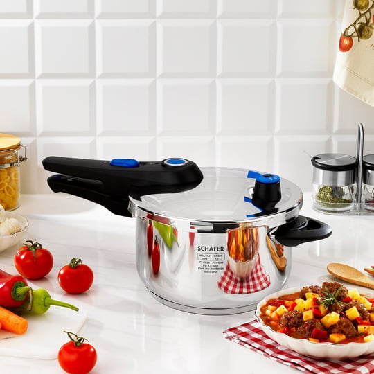 Schafer Gusto Chef 6 L Düdüklü Tencere-Inox
