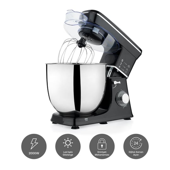 Schafer Prochef Maxi Stand Mikser 10 L-Siyah
