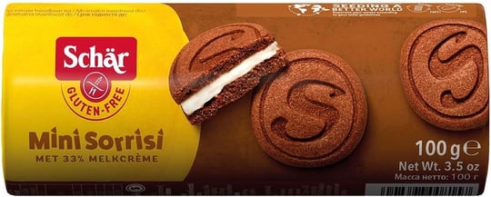 Schar Mini Sorrisi Glutensiz Kaymaklı Çikolatalı Bisküvi 100 gr