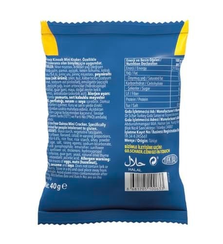 Schar Quinotti 40 gram Kinoalı Halka Kraker