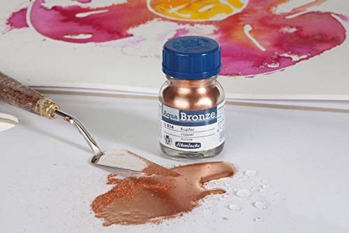 Schmincke Aqua Bronze Sulu Boya Yaldız Pigment 20 ml 812 Rich Pale Gold