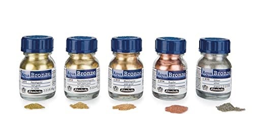 Schmincke Aqua Bronze Sulu Boya Yaldız Pigment 20 ml 812 Rich Pale Gold