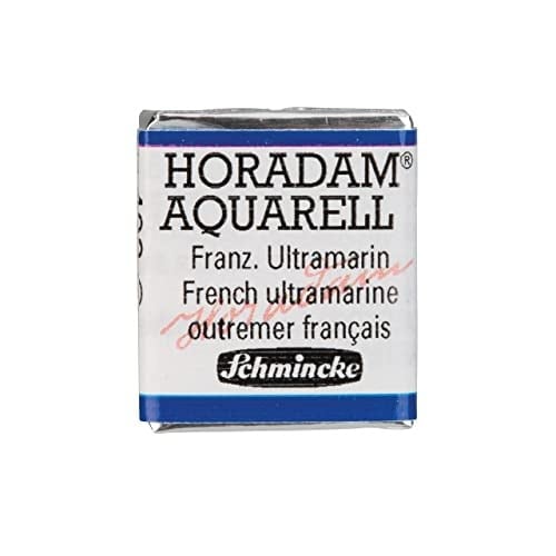 Schmincke Horadam Artists Watercolours French Ultramarine Half Pan (Series 2) (493)