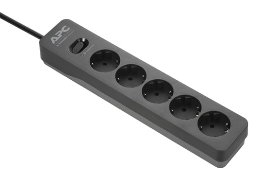 Schneider APC PME5B-GR 918 Joule Anahtarlı 5li 1.5 m Akım Korumalı Priz, Siyah