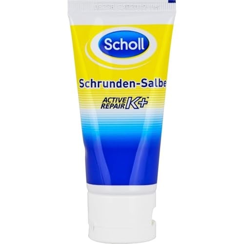 Scholl Schrundensalbe Aktif Onarım K +, kaba, kuru ve çatlak topuklarda cilt hasarına karşı -% 25 üre ve keratin ile - 1 x 60ml ayak kremi
