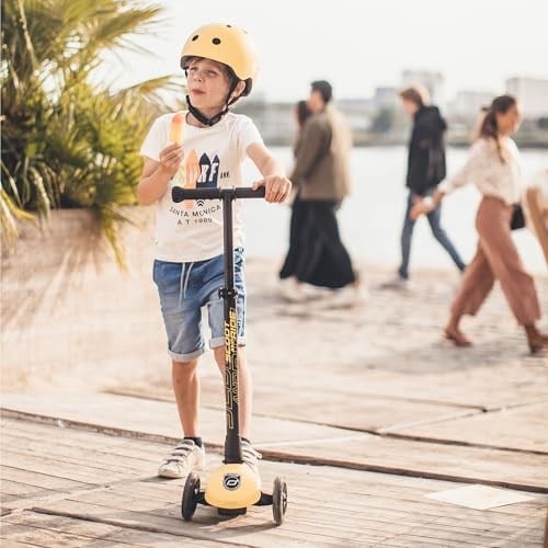 Scoot & Ride and Highwaykick 3 LED Tekerlekli Çocuk er Sarı 170301-96358