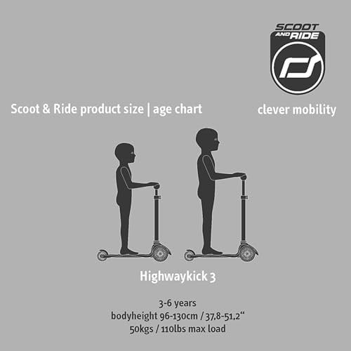 Scoot & Ride and Highwaykick 3 LED Tekerlekli Çocuk er Sarı 170301-96358