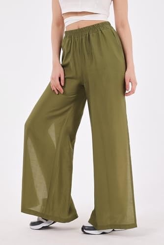 Scorp Celeste Kadın Yandan Yırtmaçlı Yoga Pantolonu Haki - Bedenler: XS, S, M, L