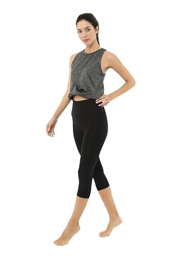Scorp Core Kadın Yüksek Bel Toparlayıcı Spor Tayt 3/4 Siyah
