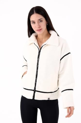 Scorp Shine Casual Kadın Peluş Mont Ekru
