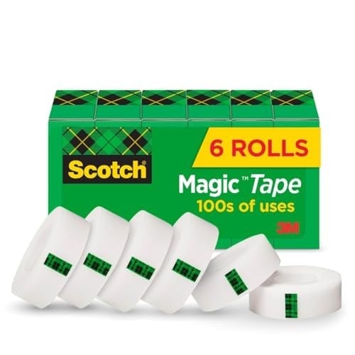 Scotch Sihirli Bant, 7,5 x 2,5 cm, 6lı Paket (810K6)