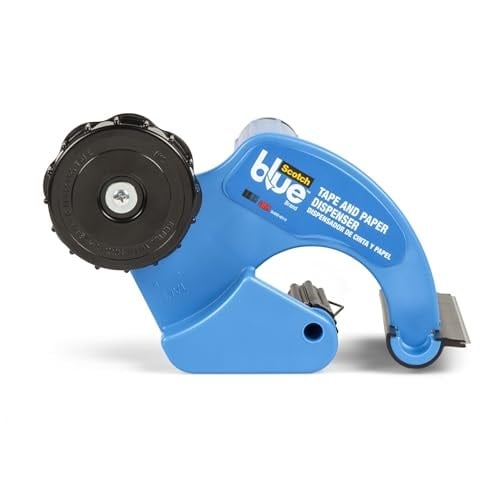 ScotchBlue 3M M1000 El Maskesi El Kapağı, Kapak Kağıdı için, Tüm Yapışkan Bant Genişlikleri için, Bıçaksız 1 Dispenser, Maskeleme Bandı ve Kağıt