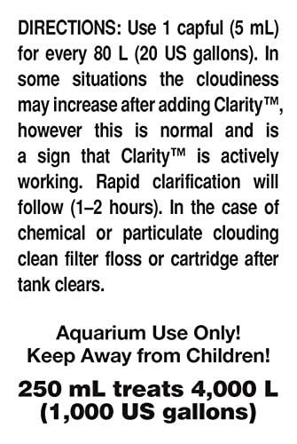 Seachem Clarity 250 ML - Seçenekler: 1.2, 8.5 fl oz, 100 ml/ 3.4 fl. oz.