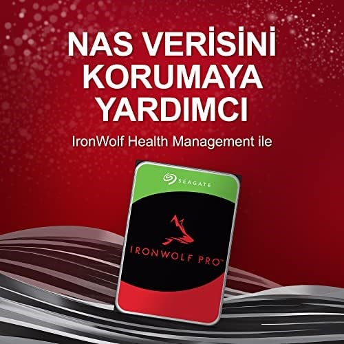Seagate IronWolf Pro, 4 TB, Kurumsal NAS Dahili Sabit Disk HDD – CMR 3,5”, SATA 6 Gb/sn, 7200 Devir/Dakika, 256 MB Önbellek, R - Seçenekler: Barracuda Pro, HDD, IronWolf, IronWolf HDD, IronWolf Pro...