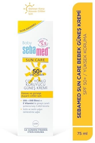 Sebamed Baby SPF 50+ UVA - UVB Filtresi ve E Vitamini Etkili Çok Yönlü Koruyucu Çocuk Güneş Kremi 75 ml
