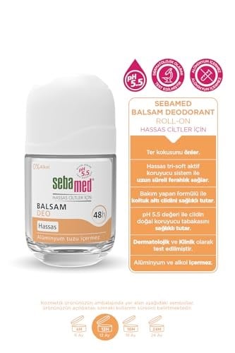 Sebamed Hassas Ciltlere Özel 48 Saat Etkili Kadın Erkek Balsam Roll-On Deodorant 50ml