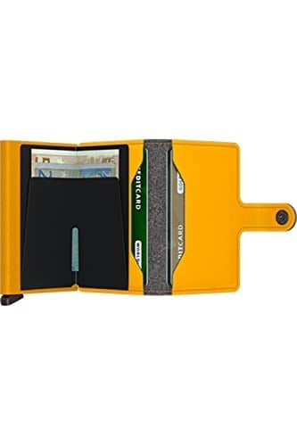 Secrid Miniwallet Ochre Tek Boyut Unisex Yetişkinler, Koyu sarı, Talla única, Modern