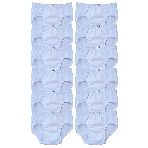 Seher Yıldızı Erkek Çocuk Slip Külot Beyaz 12 li Paket Beyaz 7-8 yaş