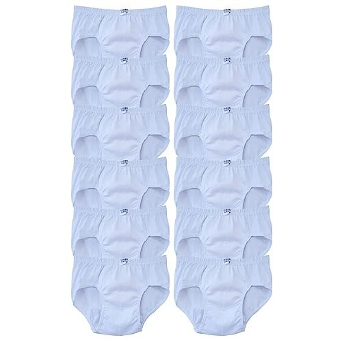 Seher Yıldızı Erkek Çocuk Slip Külot Beyaz 12 li Paket Beyaz 5-6 yaş