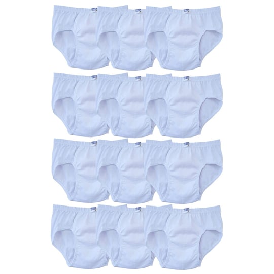 Seher Yıldızı Erkek Çocuk Slip Külot Beyaz 12 li Paket Beyaz 9-10 yaş