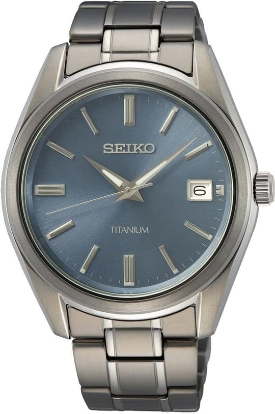 Seiko Erkek Saati Kuvars Titanyum Paslanmaz Çelik Bantlı