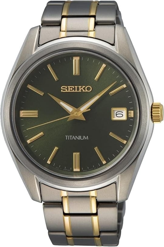 Seiko Erkek Saati Kuvars Titanyum Paslanmaz Çelik Bantlı