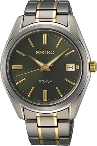 Seiko Erkek Saati Kuvars Titanyum Paslanmaz Çelik Bantlı