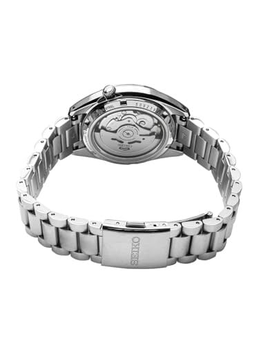 SEIKO Erkekler için Otomatik Saat - 5 - Spor - Tarih Takvimi ve Aydınlık Eller ve İşaretleyiciler, 100 m Suya Dayanıklı