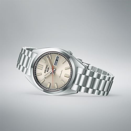 SEIKO Erkekler için Otomatik Saat - 5 - Spor - Tarih Takvimi ve Aydınlık Eller ve İşaretleyiciler, 100 m Suya Dayanıklı
