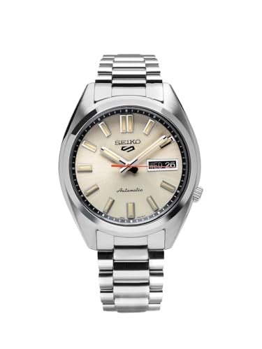 SEIKO Erkekler için Otomatik Saat - 5 - Spor - Tarih Takvimi ve Aydınlık Eller ve İşaretleyiciler, 100 m Suya Dayanıklı