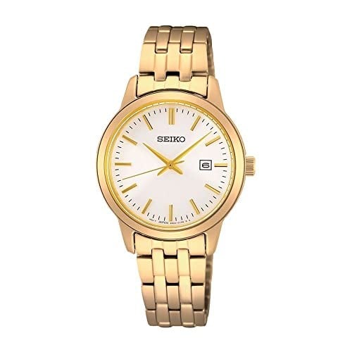 Seiko SUR412P Time Saat Garantili Takvimli 5 Atm Su Geçirmezlik Altın Renk Kadın Kol Saati