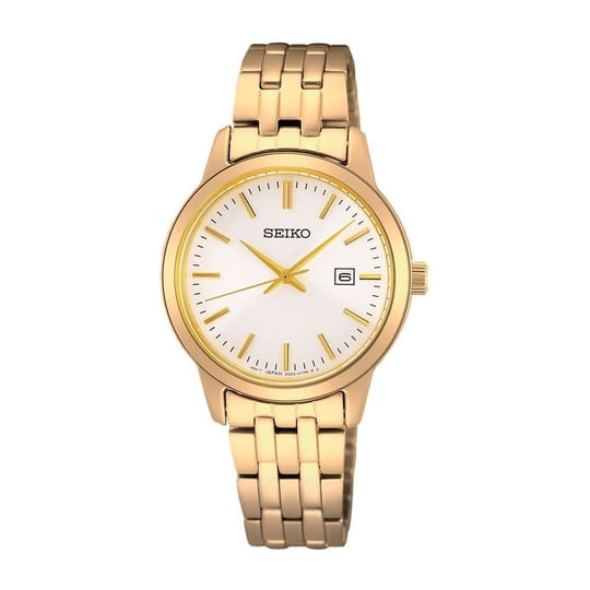 Seiko SUR412P Time Saat Garantili Takvimli 5 Atm Su Geçirmezlik Altın Renk Kadın Kol Saati