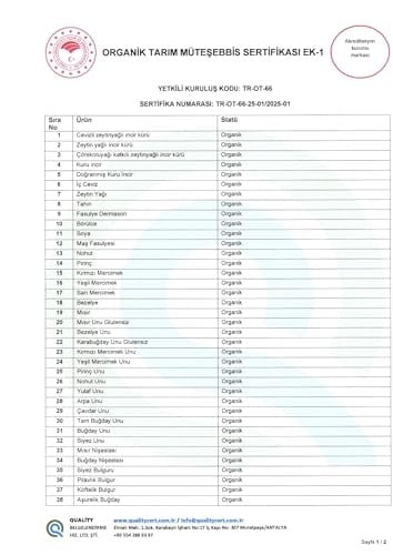 seke Organik Sertifikalı Kuru Dağ İnciri Standart Boy 500 GR