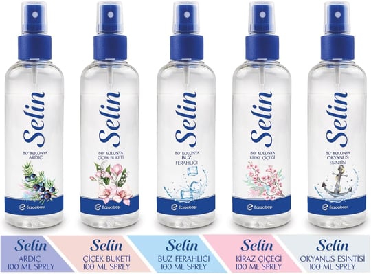 Selin Kolonya Parfümlü Sprey Okyanus Esintisi 100 Ml 2li paket - Seçenekler: 1 Adet, 1 Adet 2li paket