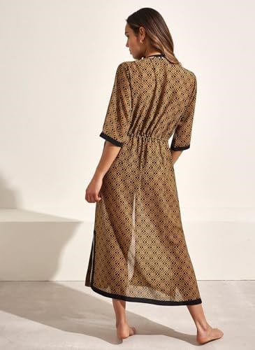 Selmark Kahverengi Kadın Bisiklet Normal Kimono BM497 SELMARK