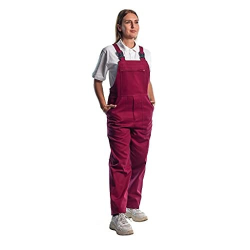 Şensel, Bahçıvan Tulum, Bordo -8E415- Üniforma, Askılı Tulum Bordo 2XL