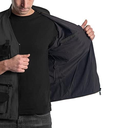 Şensel, Çok Cepli Yelek, Gri-Siyah -118E1337- Dört Mevsim-Vest