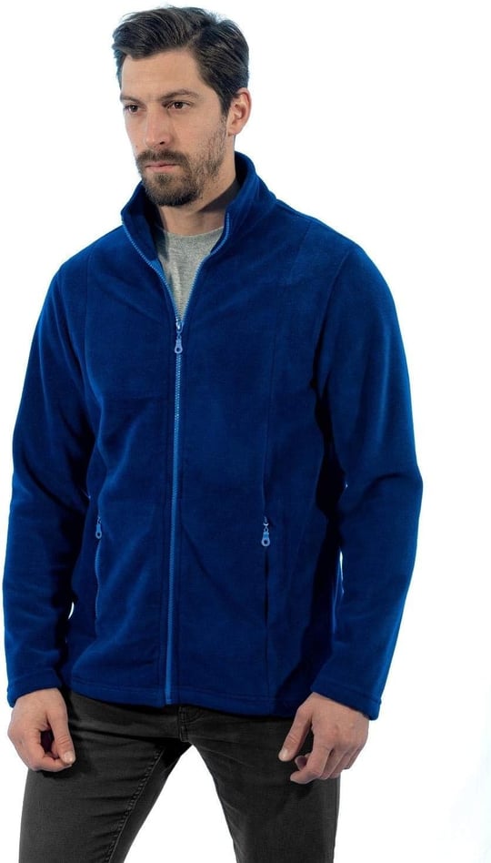 Şensel, Erkek Polar Mont, Saks Mavi -99E441- Cepli, Outdoor