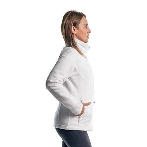 Şensel, Kadın Polar Mont, Beyaz -99E310- Cepli,Fermuarlı,Outdoor