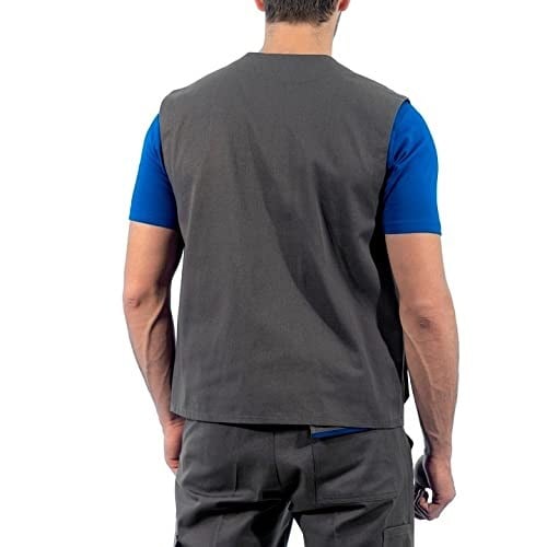 Şensel, Yelek, Gri-Saks -118E3596- Dört Cepli, Mevsimlik Gri Koyu 3XL