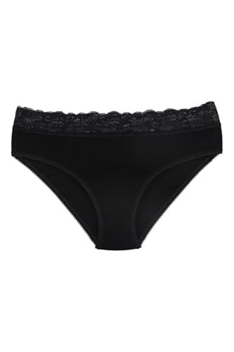 Sensu Kadın Bambu Kumaş Beli Dantelli Slip Külot 3Lü Paket Set Kts1095,Model4 M