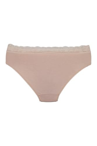 Sensu Kadın Bambu Kumaş Beli Dantelli Slip Külot 3Lü Paket Set Kts1095,Model4 S