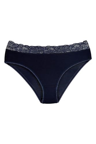 Sensu Kadın Bambu Kumaş Beli Dantelli Slip Külot 3Lü Paket Set Kts1094,Model3 S