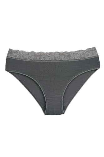 Sensu Kadın Bambu Kumaş Beli Dantelli Slip Külot 3Lü Paket Set Kts1094,Model3 S