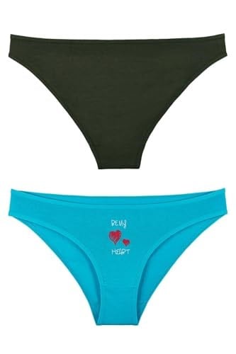 Sensu Kadın Baskılı Slip Külot 3Lü Paket Set Kts1104