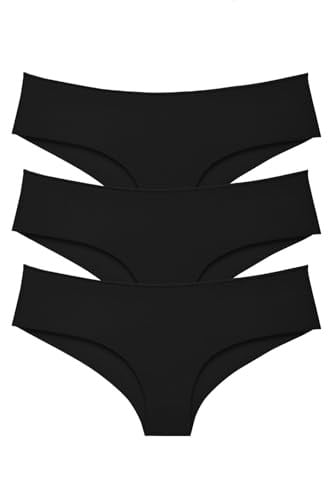 Sensu Kadın Brazilian Lazer Kesim Külot 3Lü Paket Set Siyah Kts2113,Siyah S/M