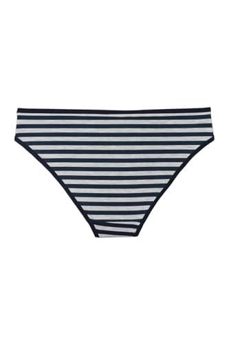 Sensu Kadın Çizgili Karışık Renkler Slip Külot 5Li Paket Set - Kts3051